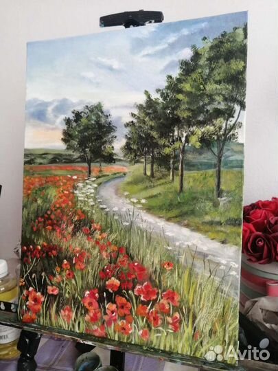Картина маслом на холсте пейзаж