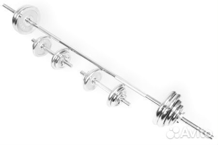 Набор гантелей и штанга atlas sport 48 кг