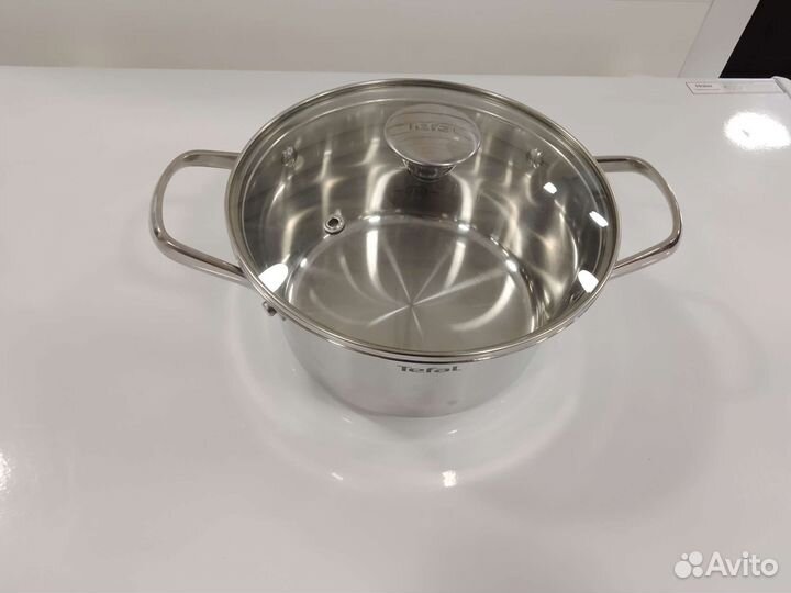 Кастрюли tefal нержавейка новые