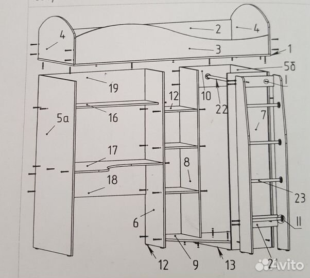Кровать-чердак