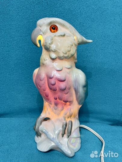 Фарфоровый светильник Попугай гдр 70-е г