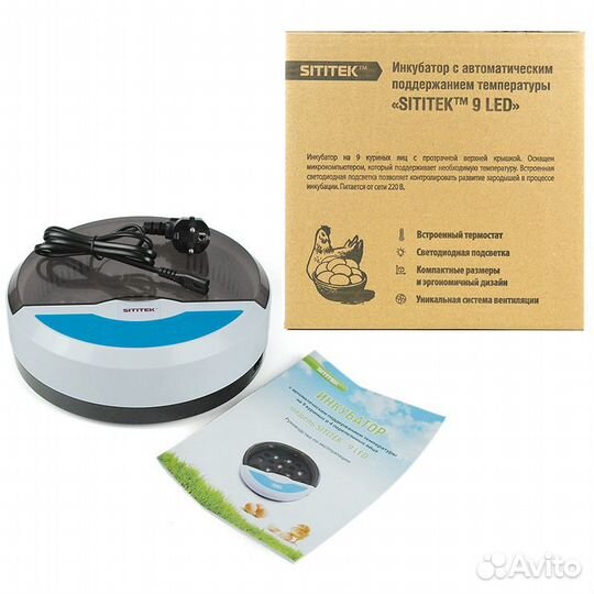 Автоматический инкубатор для яиц sititek 9 LED