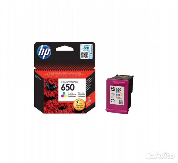 Картридж HP 650 цветной (CZ102AE), оригинальный