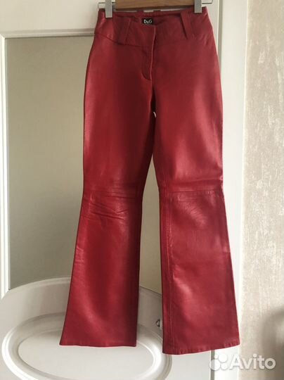 Кожаные брюки Dolce Gabbana