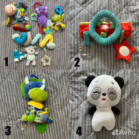 Игрушка на коляску,руль HappyBaby,Динозавр SkipHop