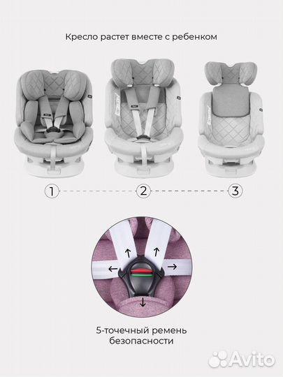 Автокресло 0-36 кг isofix 360 Rant Nitro группа 0