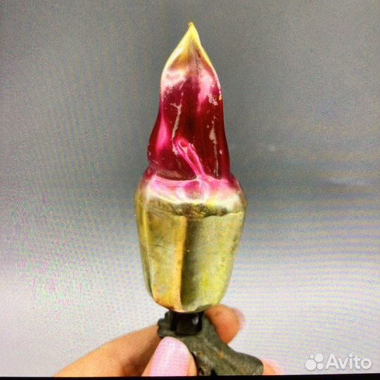 Елочная игрушка факел