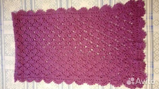 Шарф - палантин полушерстяной