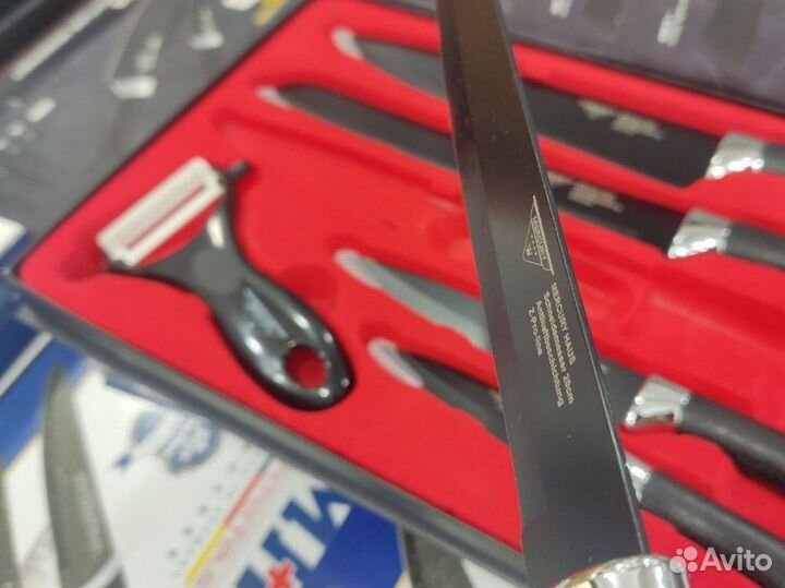 Набор ножей merkury черный