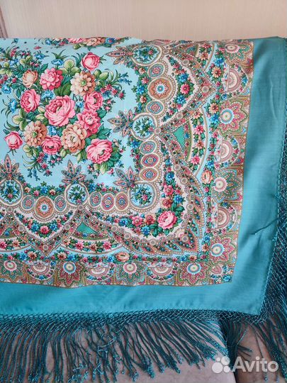 Павлопосадский платок шаль Славянка