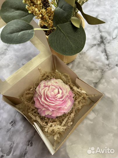 Мыло ручной работы пион