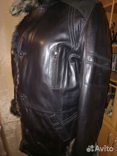 Дубленка натуральная мужская 66 размер