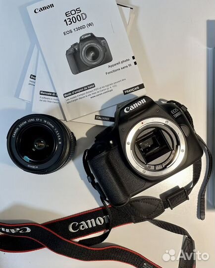 Зеркальный фотоаппарат canon EOS 1300D