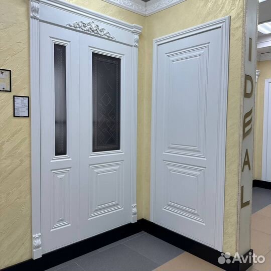 Двери межкомнатные серые