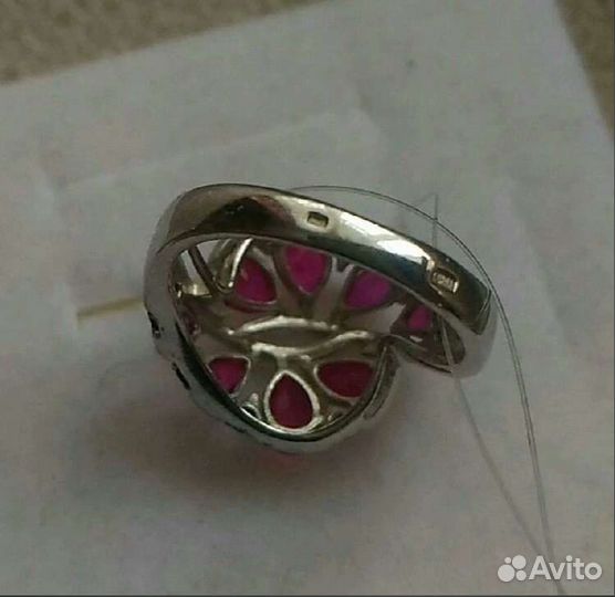 Серебряное кольцо, 17,5 размер