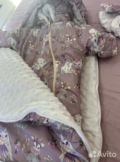 Детский конверт на выписку