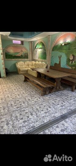 Баня сауна С тёплым бассейном 35градусов