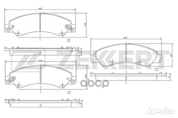 Колодки торм. диск. передн. Cadillac Escalade 0