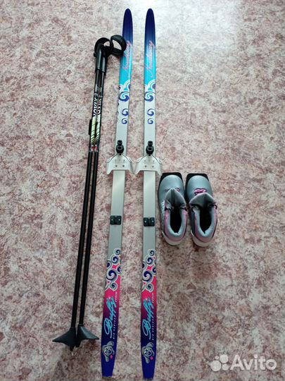 Лыжи детские, беговые 140