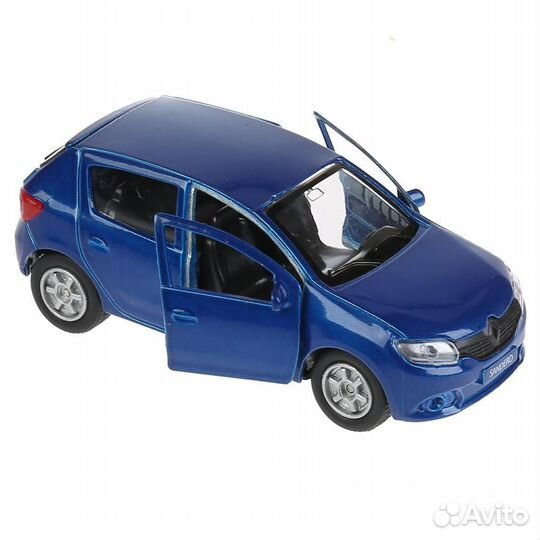 Машина Renault Sandero 12 см синяя металл инерция Технопарк SB-17-61-RS-N(BU) -WB