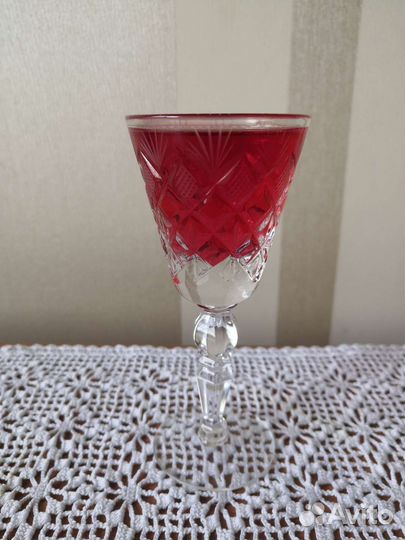 Фужеры рюмки ромб снежинки, Гусь Хрустальный