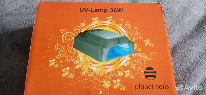 Уф лампа для ногтей Planet nails 36 W серая