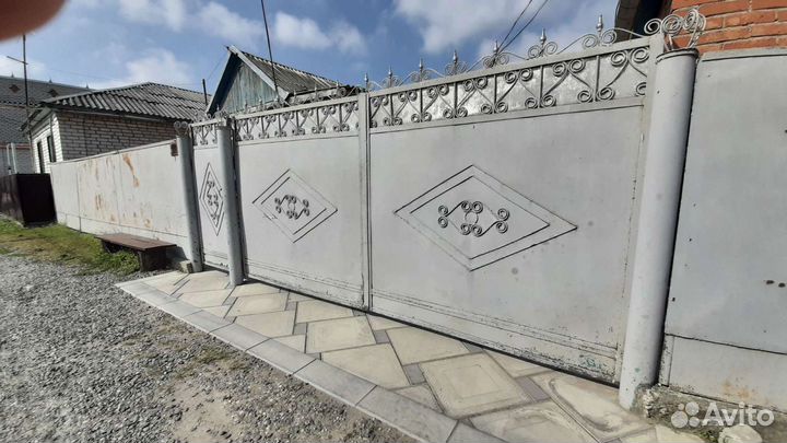Ворота с калиткой бу