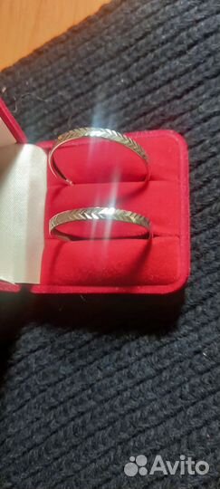 Серьги кольца серебро 925