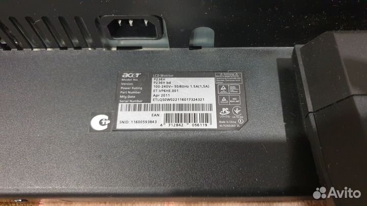 Монитор acer p236h