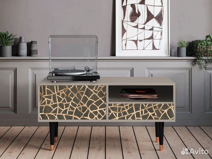 Тв-тумба T3 - Сатин - Enlarged Leaf