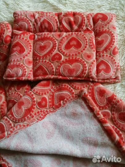 Комплект в коляску (матрасик, подушка, плед)