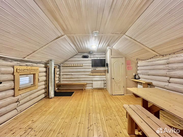 Русские бани с беседками и мангалами