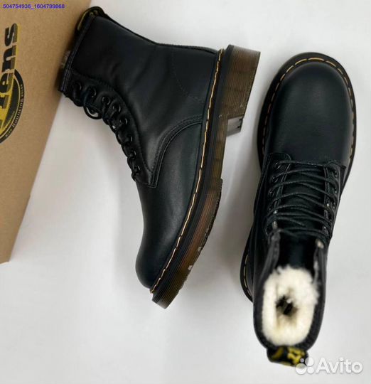 Ботинки Dr. Martens с мехом (Арт.57685)