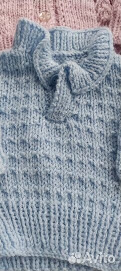 Вязаная одежда для кукол реборн 50 см