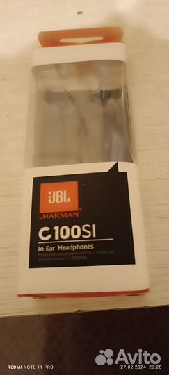 Наушники проводные jbl c 100si и jbl t 110