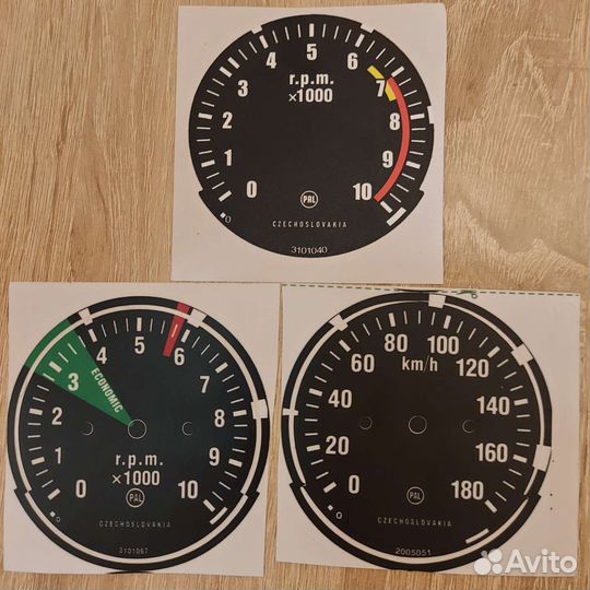 Наклейки на приборы Ява