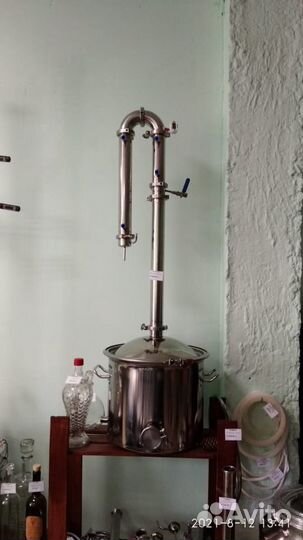 Дистиллятор с кастрюлей 30л К51Ка