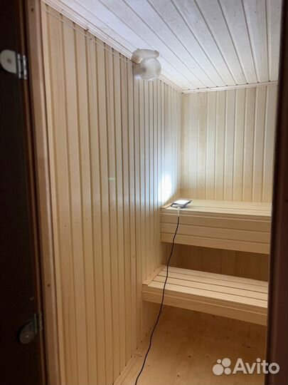 Мобильная баня из бруса 2.3 x 7 м. под ключ