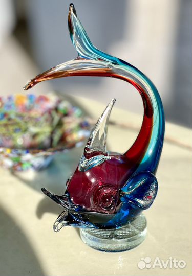 Муранское стекло Рыбка