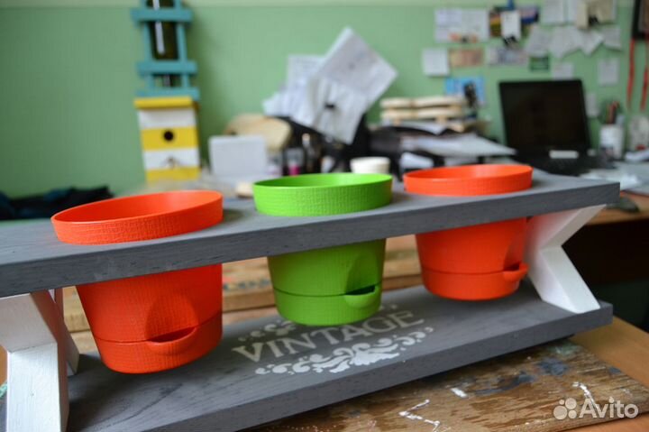 Деревянные кашпо