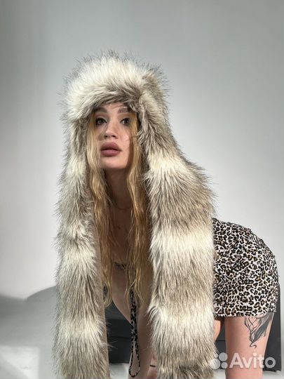 Пушистая шапка