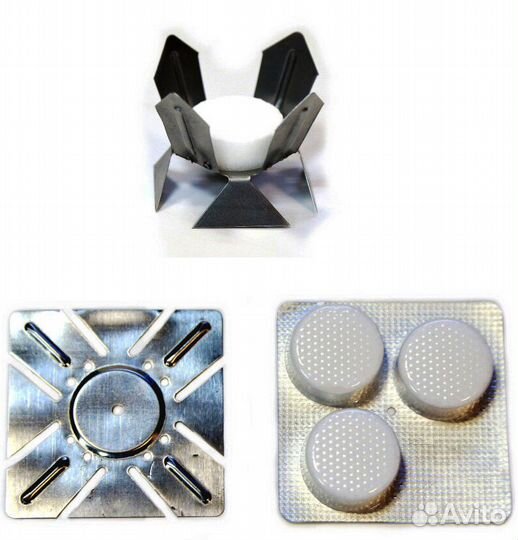 Сухой спирт + таганок - много - разогреватель