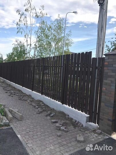 Заборы из профнастила под ключ