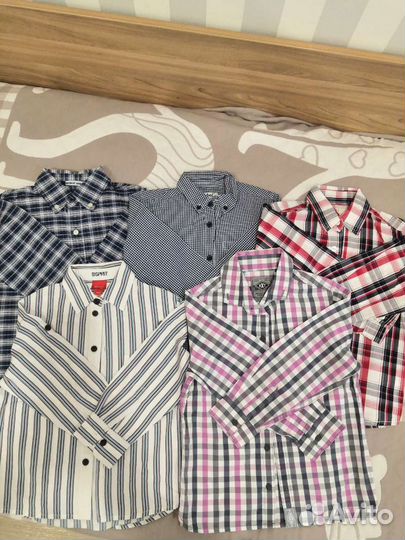 Рубашка для мальчика р-р 104-110 с длинным рукавом