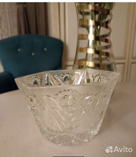 Ваза хрустальная большая СССР