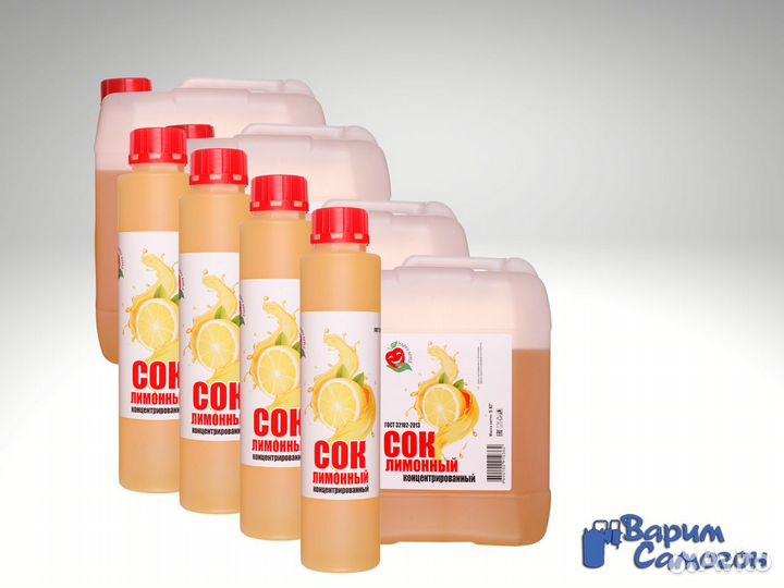 Сок лимонный концентрированный, канистра 5кг