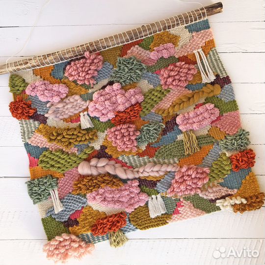 Гобелен на стену панно макраме