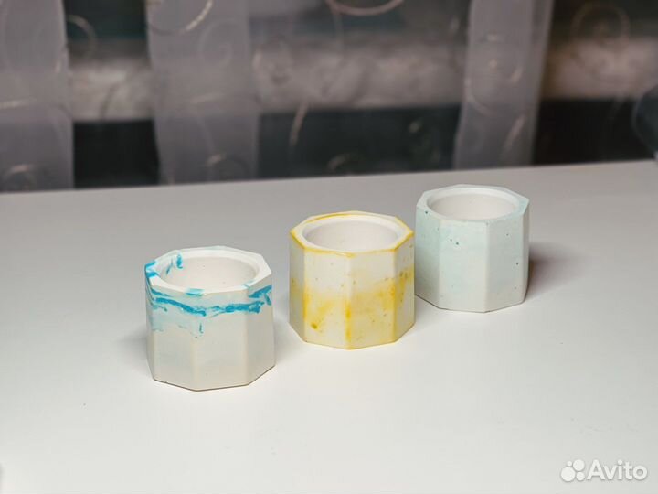 Подсвечник из гипса