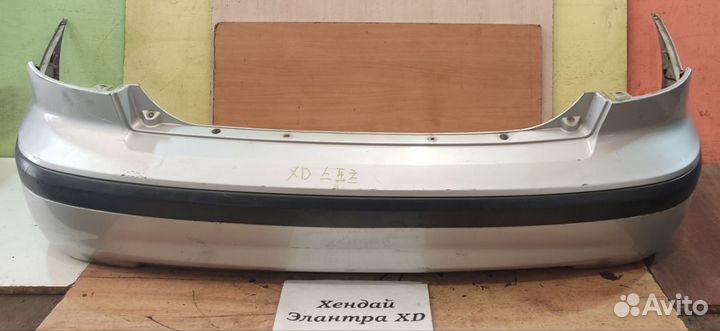 Бампер задний Hyundai Elantra XD, хетчбэк, 2003г