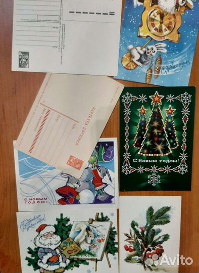 Открытки Новый год СССР